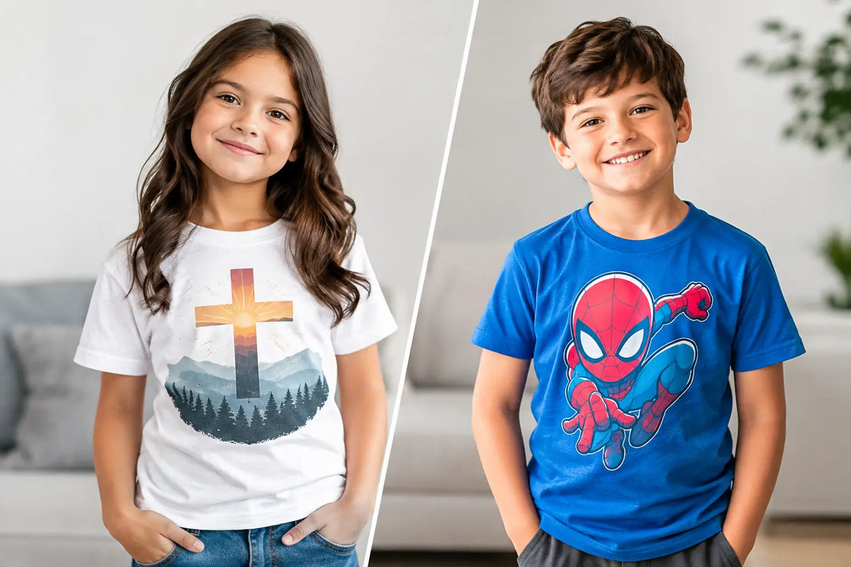 Kids Scripture Tees vs Cartoons for Everyday Wear