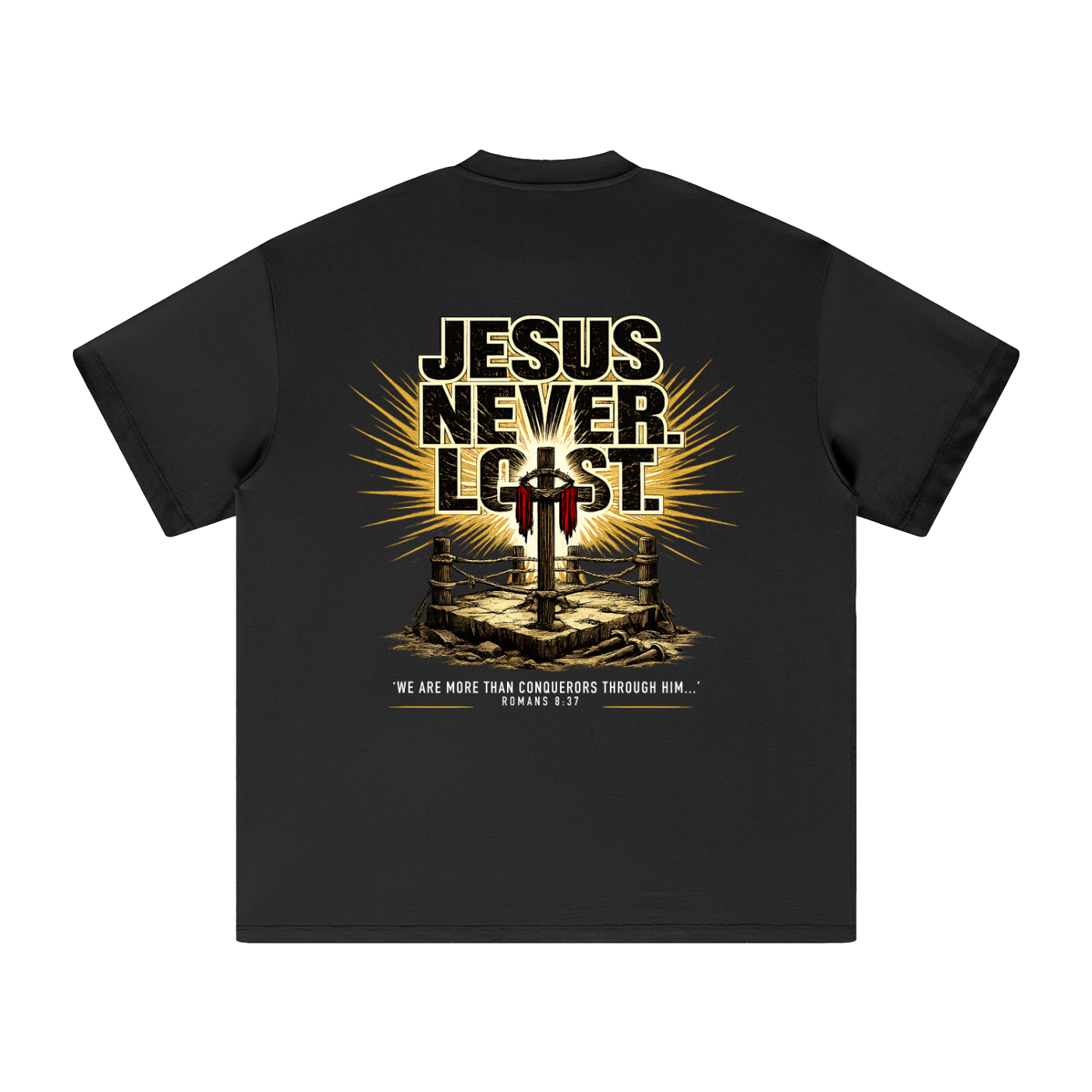 4GVIN ( Jesus Never ) Heavyweight Tone T-Shirt