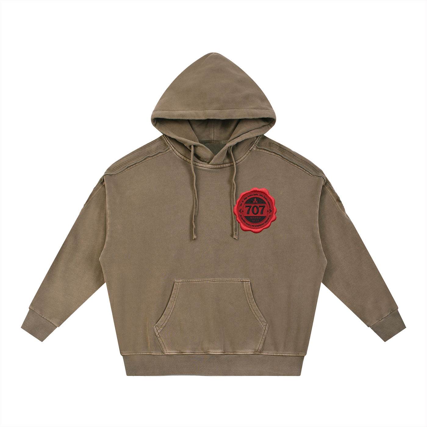 "707 Wax Seal" Deconstructed Hoodie 3d EFX