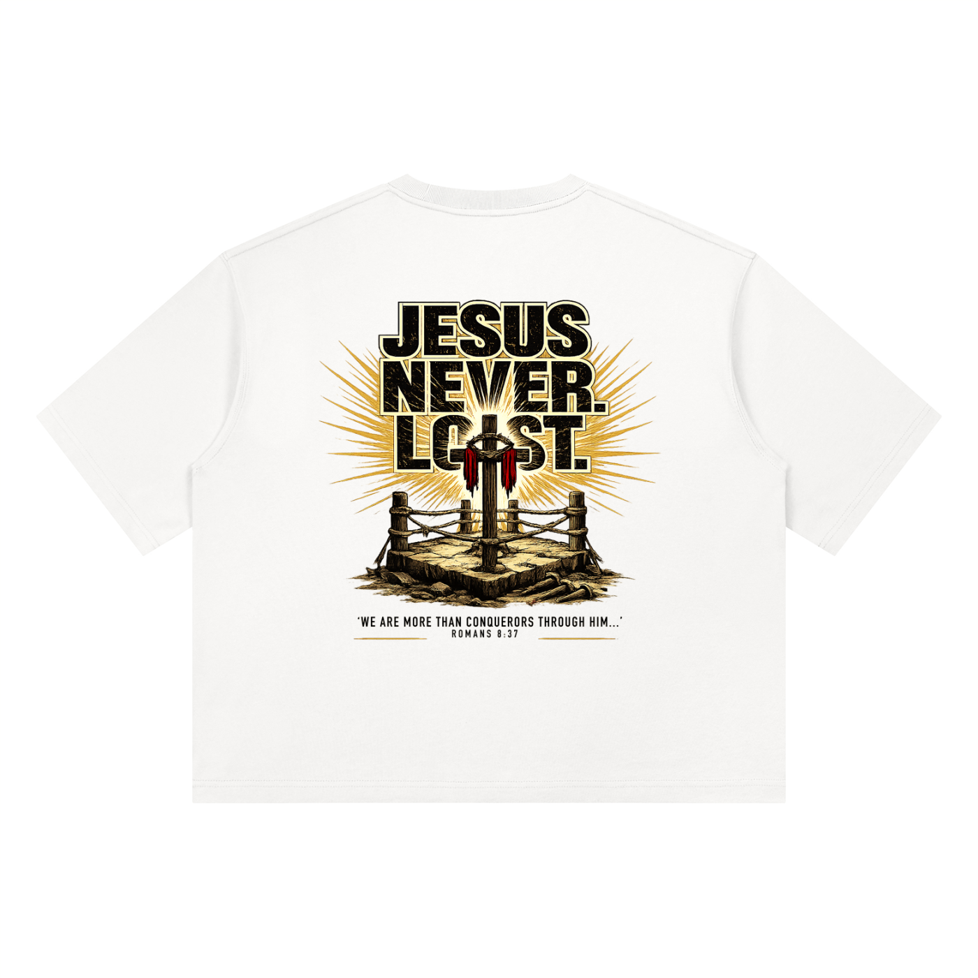 4GVIN ( Jesus Never ) Unisex Heavyweight Boxy T-Shirt