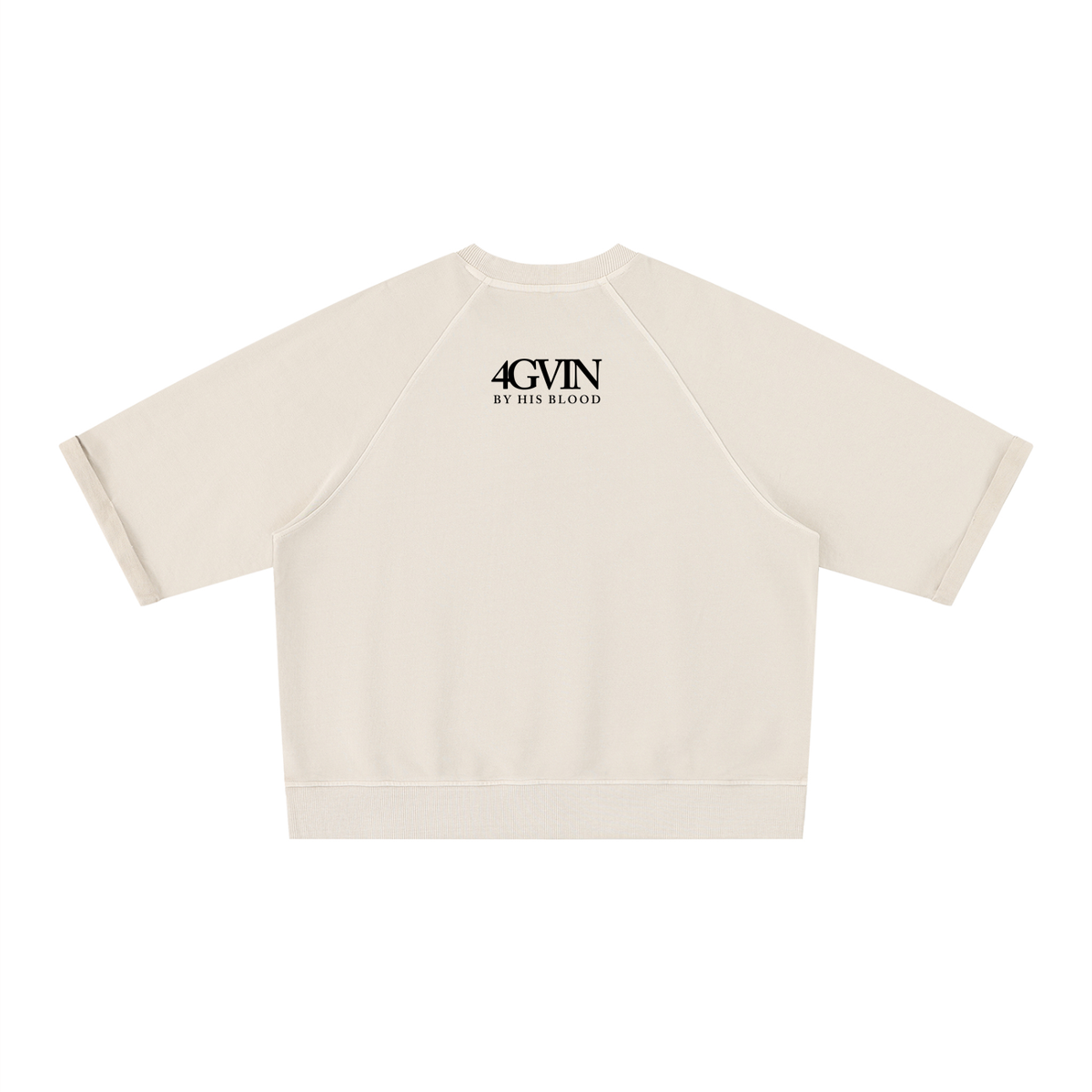 4GVIN Unisex Vintage Wash Boxy Short Sleeve Sweatshirt