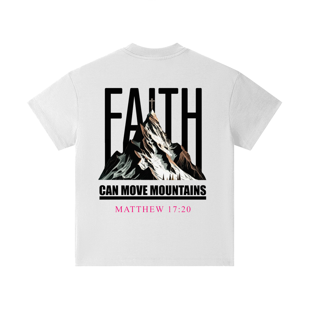 4GVIN "Faith Can Move Mountains" Pure Cotton Essential Kids T-Shirt