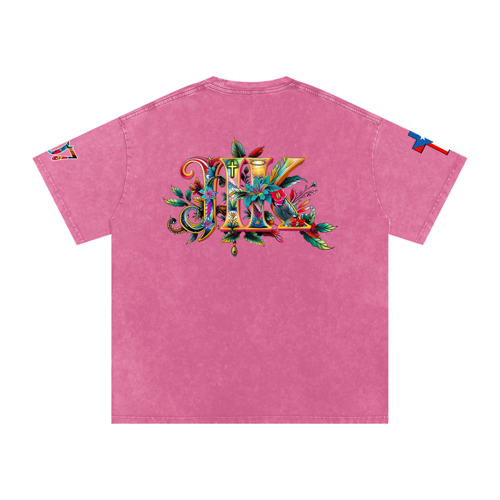 4GVIN Washed Oversized Cotton T-Shirt