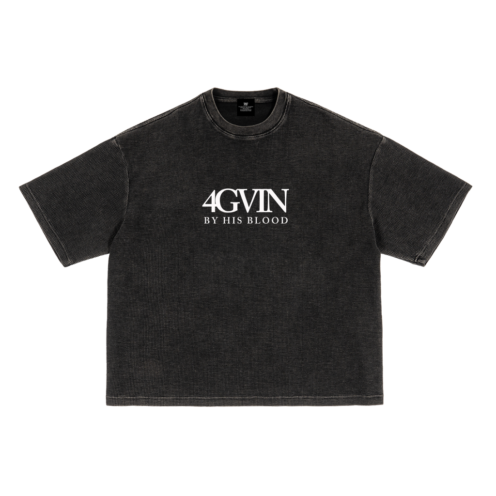Textured Waffle Washed Boxy T-Shirt