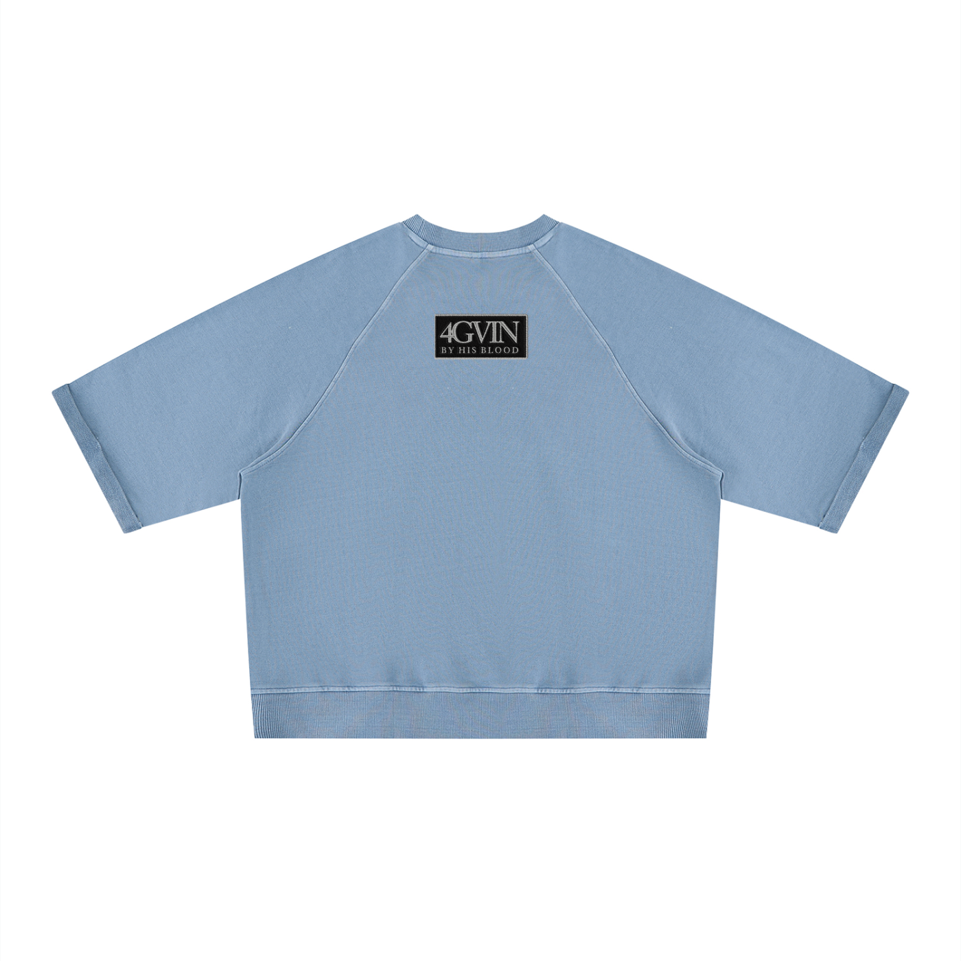 4GVIN ( Parcho ) Unisex Vintage Wash Boxy Short Sleeve Sweatshirt