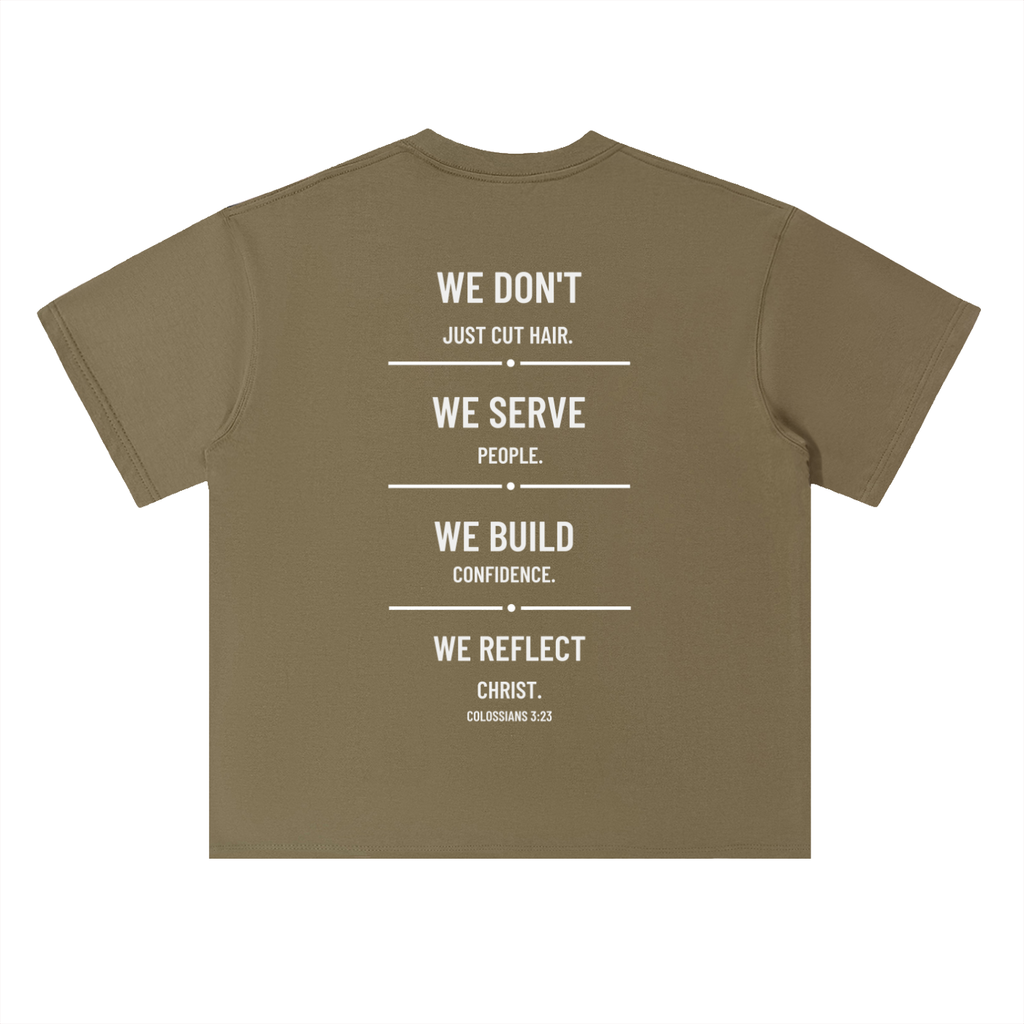 4GVIN ( Barber ) Heavyweight Drop Shoulder Cotton T-Shirt