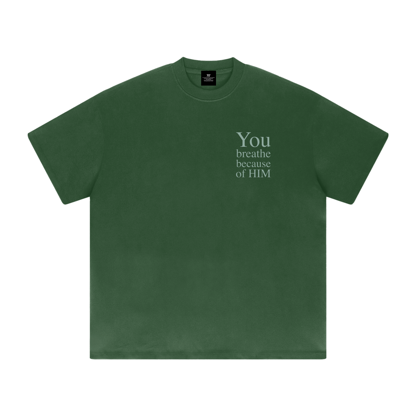 4GVIN "Breath of Life" tee Heavyweight Drop Shoulder