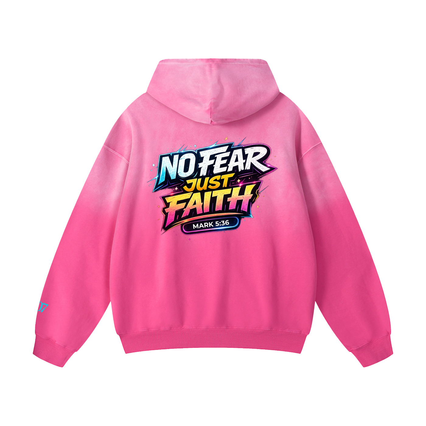 4GVIN ( No Fear ) Heavyweight Sunfade Oversized Hoodie