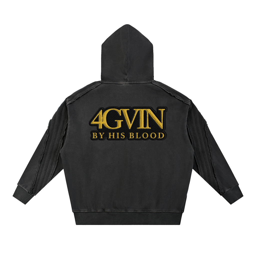 "707 Wax Seal" Deconstructed Hoodie 3d EFX