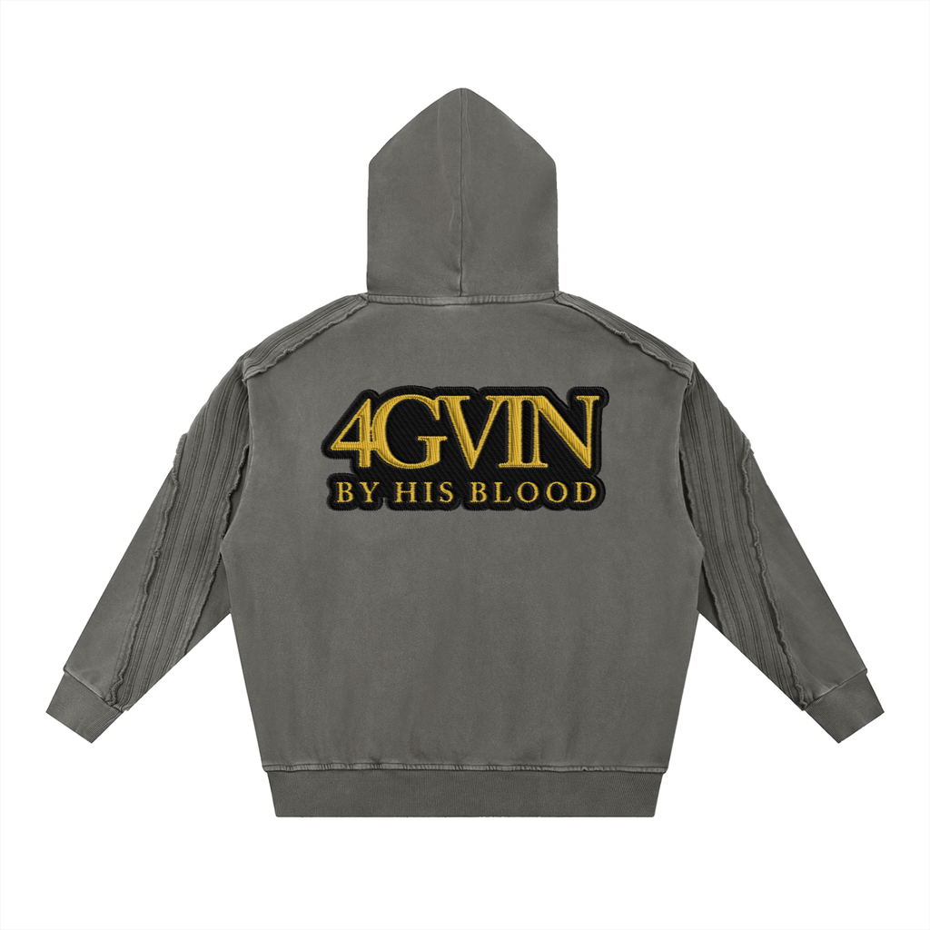 "707 Wax Seal" Deconstructed Hoodie 3d EFX