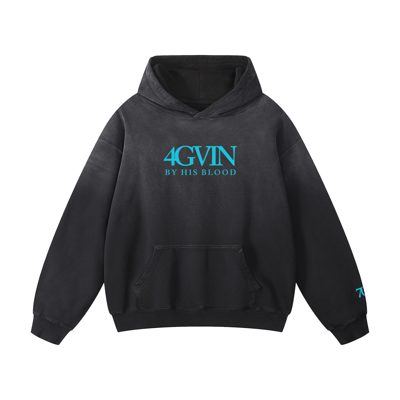 4GVIN ( No Temas ) Heavyweight Sunfade Oversized Hoodie