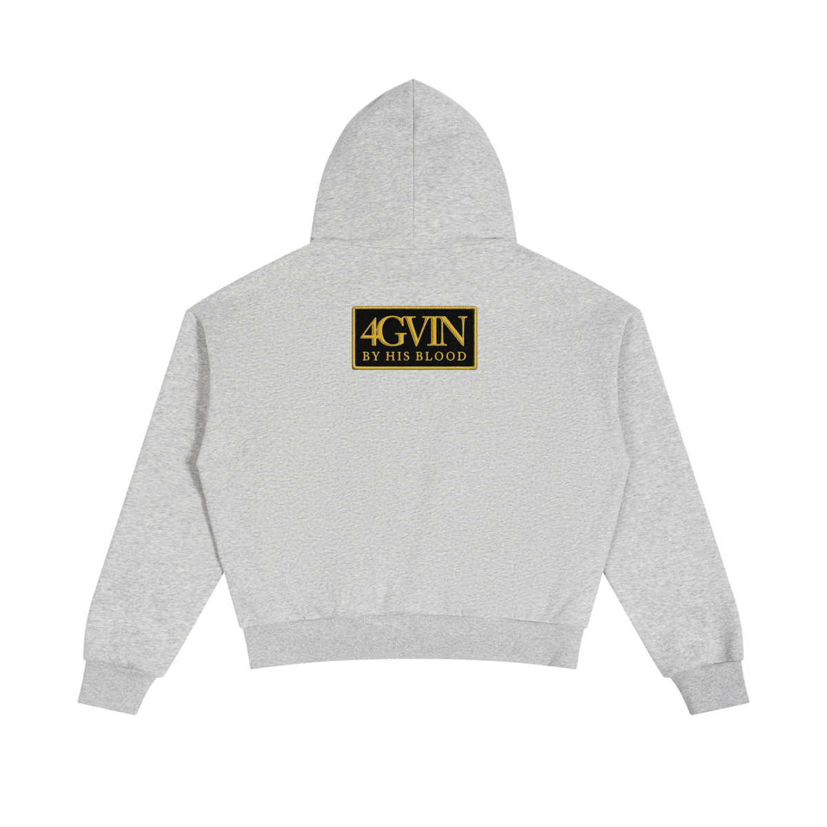 4GVIN Unisex Boxy Fleece Piping Full Zip Hoodie