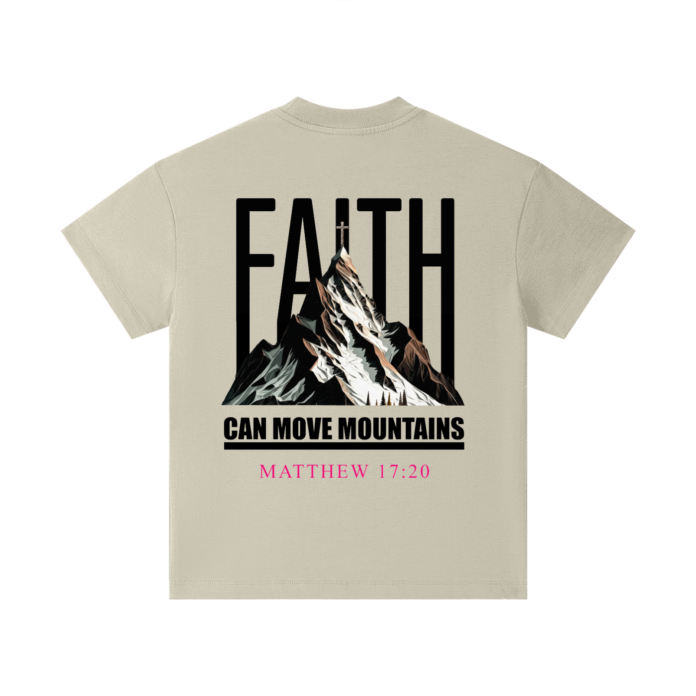 4GVIN "Faith Can Move Mountains" Pure Cotton Essential Kids T-Shirt
