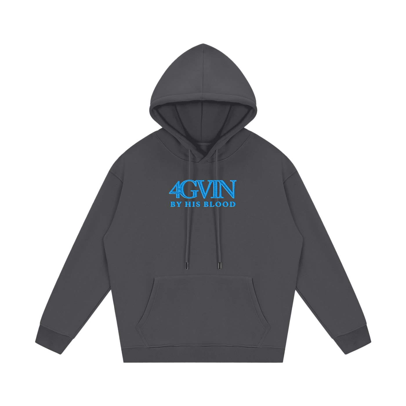 4GVIN Classic Unisex Cotton Hoodie BLUE