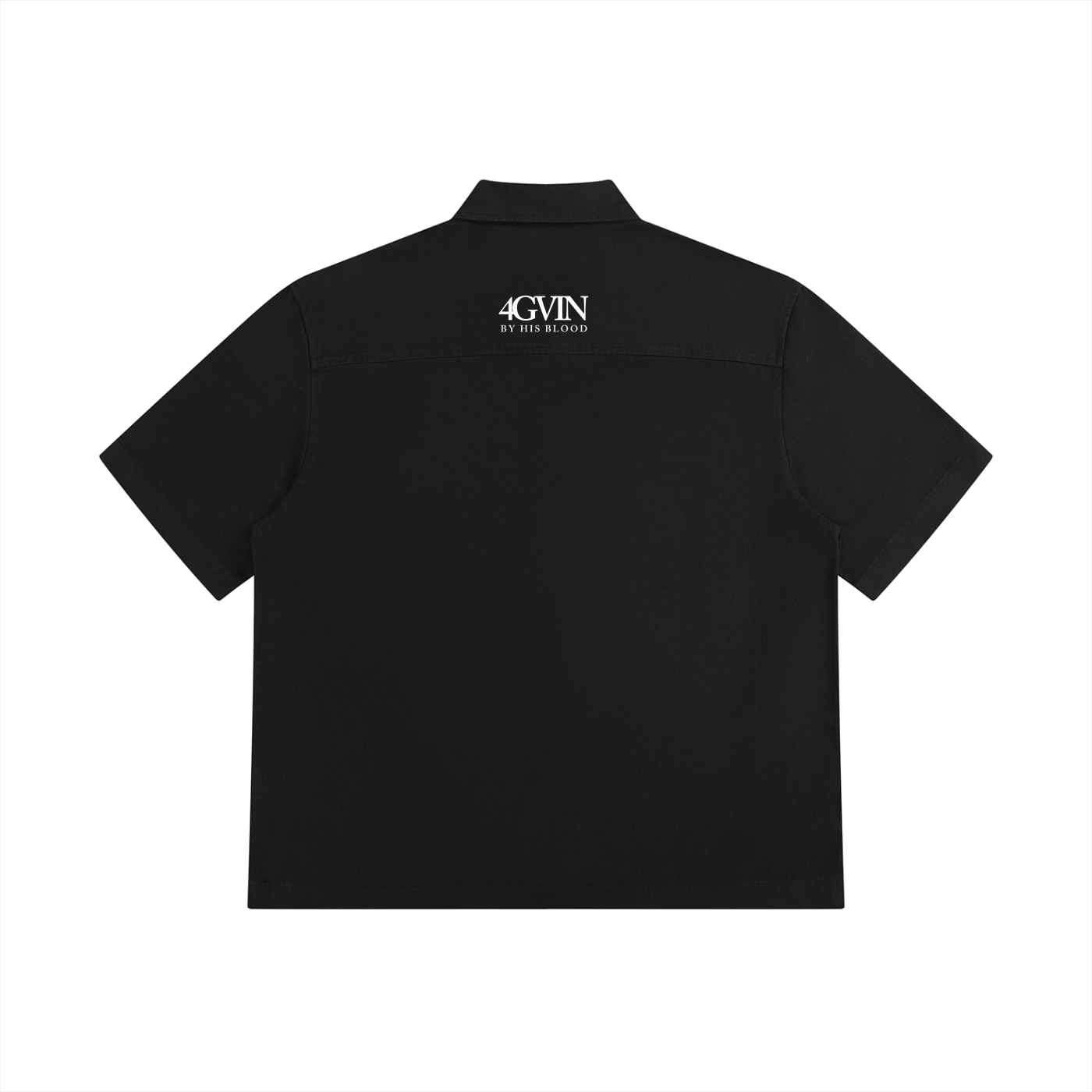 4GVIN Unisex Boxy Patch Pocket Short Sleeve Shirt
