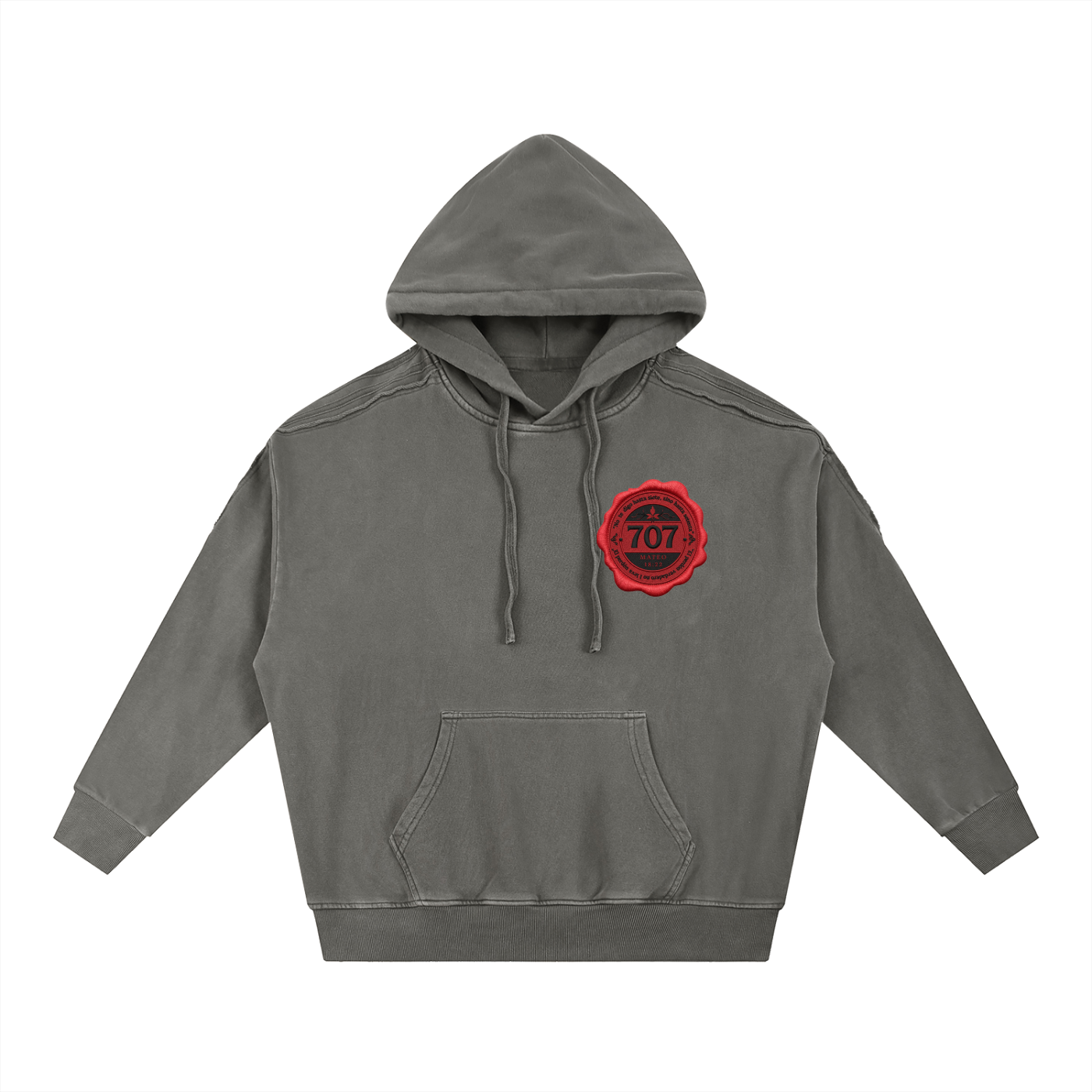 "707 Wax Seal" Deconstructed Hoodie 3d EFX