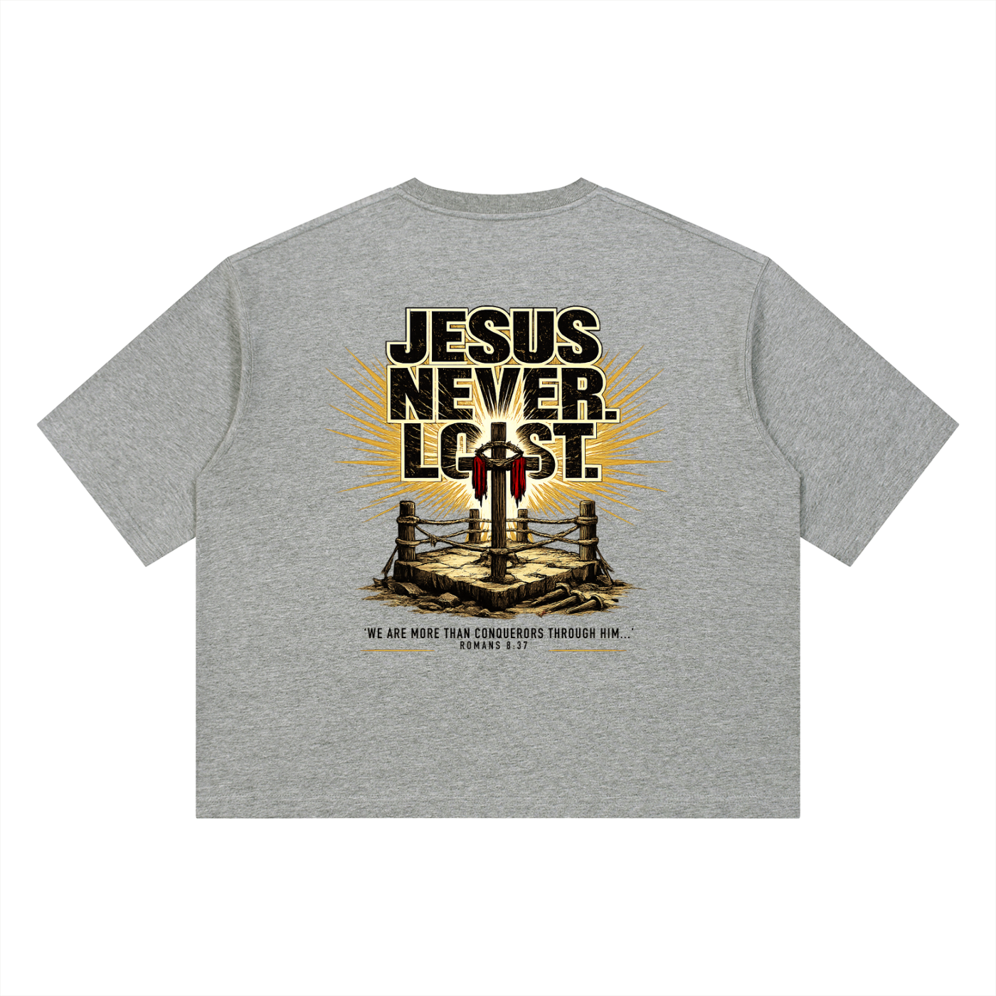4GVIN ( Jesus Never ) Unisex Heavyweight Boxy T-Shirt