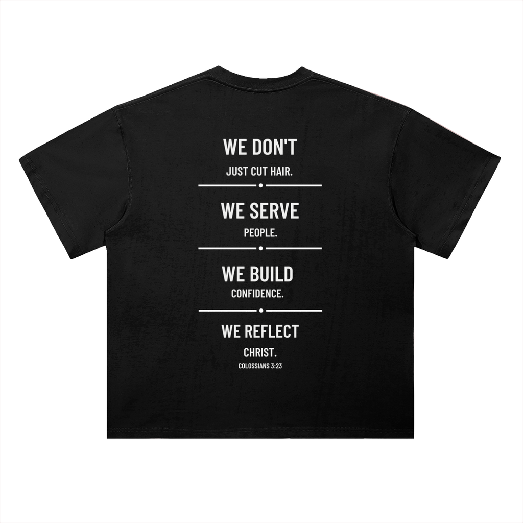 4GVIN ( Barber ) Heavyweight Drop Shoulder Cotton T-Shirt