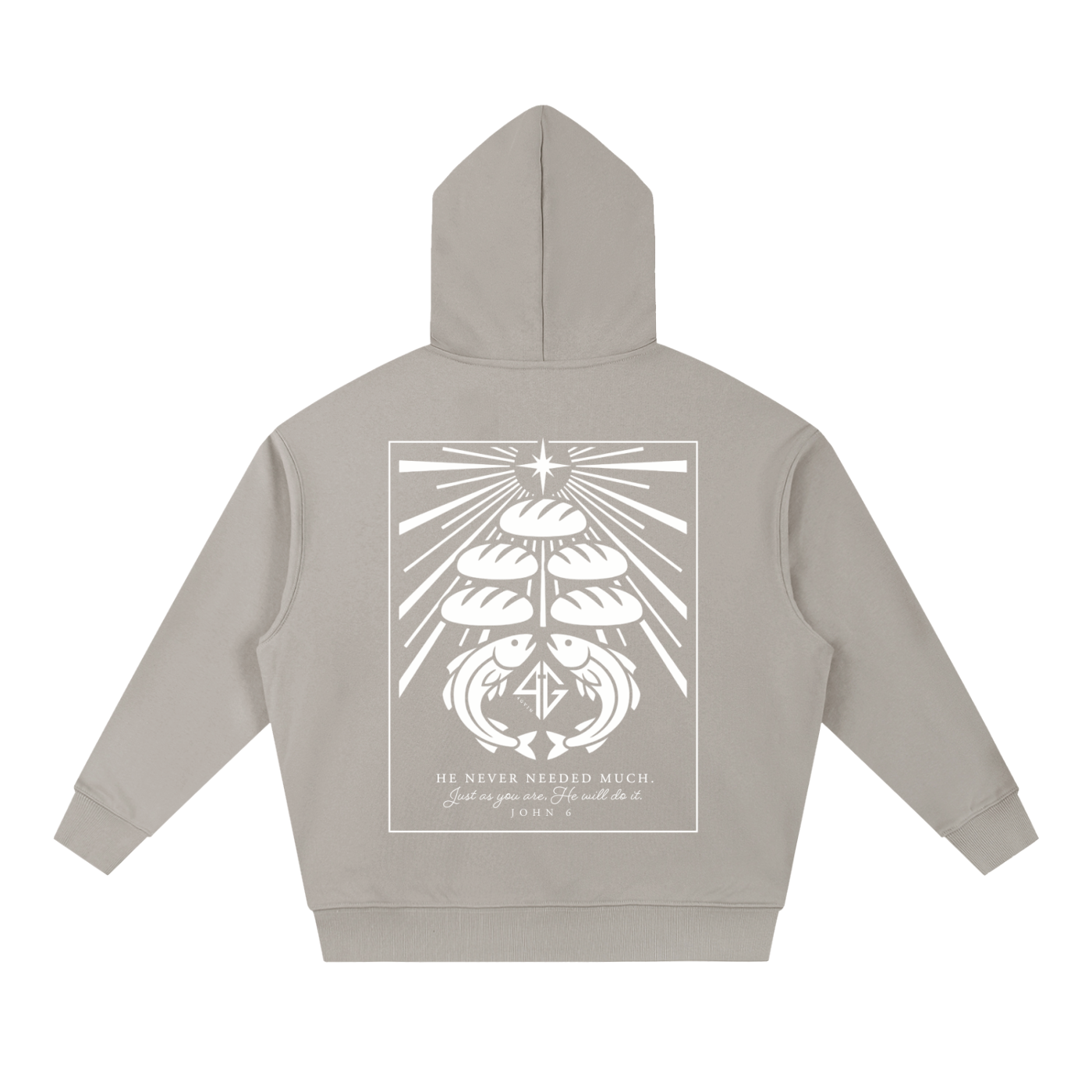 4GVIN ( 5 Panes ) Essential Boxy Heavyweight Drop-Shoulder Hoodie