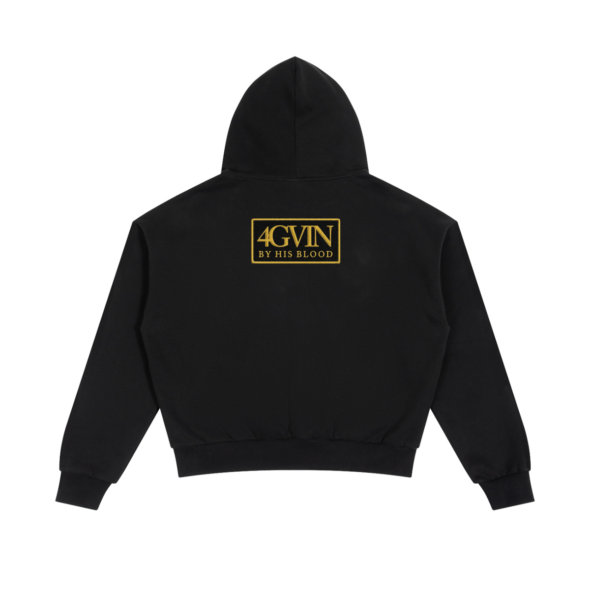 4GVIN Unisex Boxy Fleece Piping Full Zip Hoodie