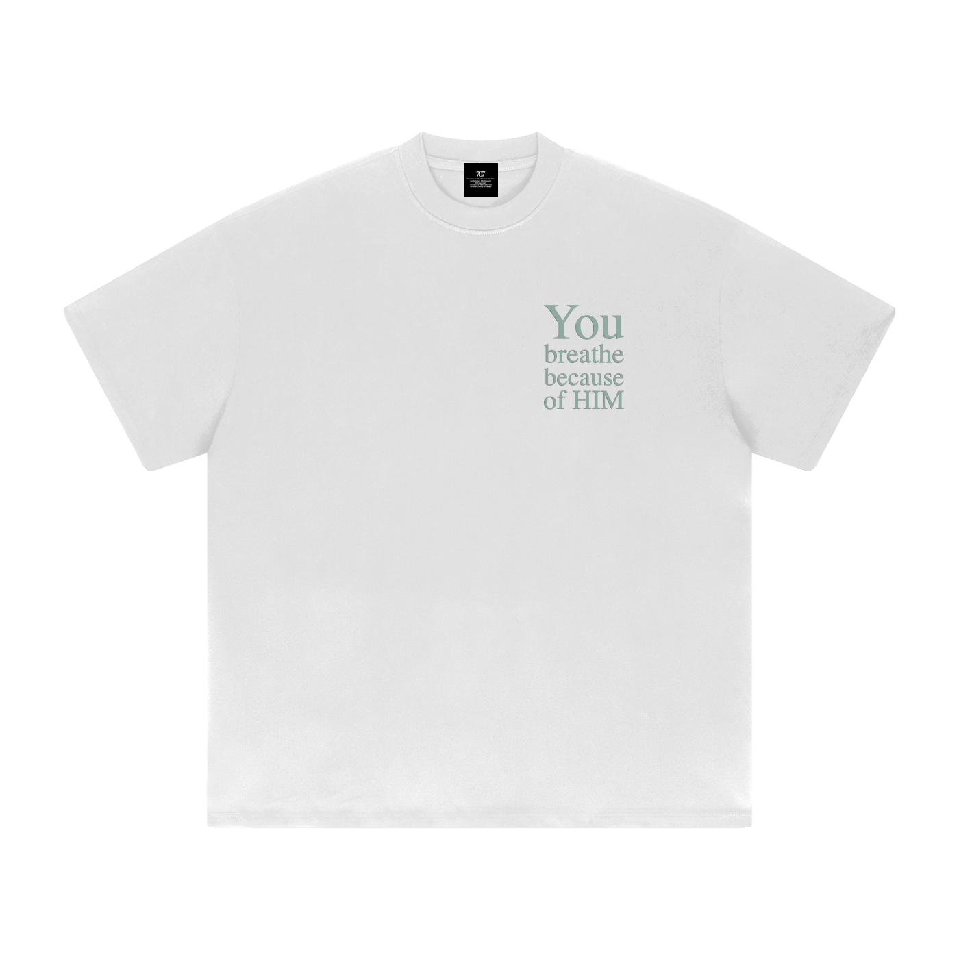 4GVIN "Breath of Life" tee Heavyweight Drop Shoulder