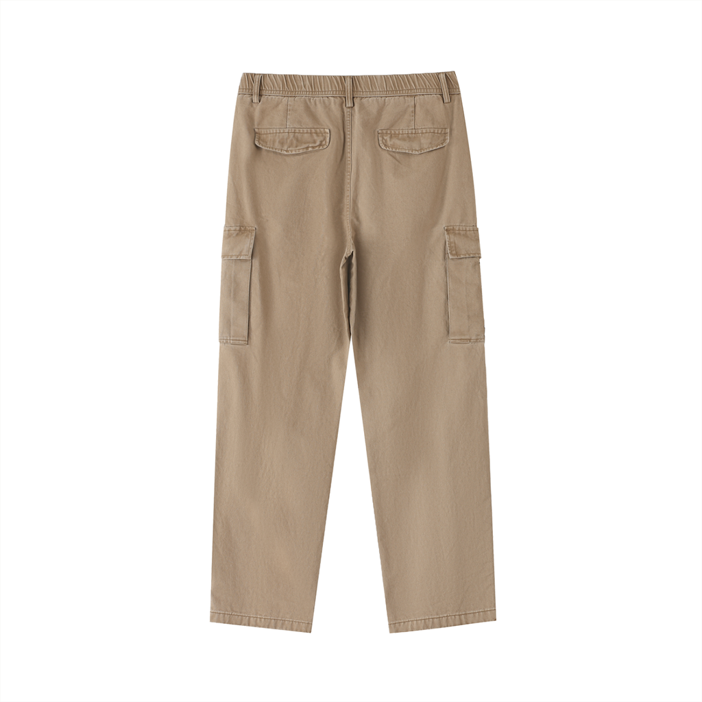 4GVIN Cotton Elastic-Waist Cargo Pants