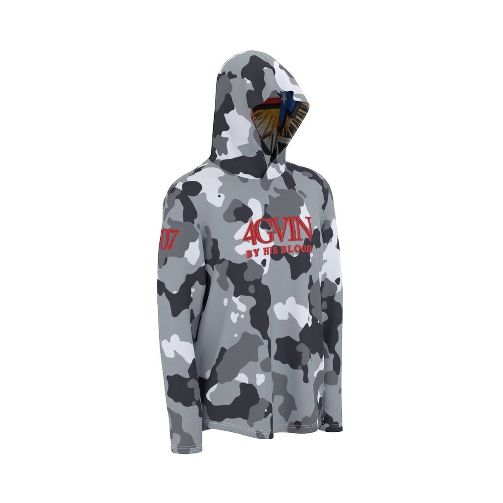 4GVIN All-Over Print Men's Sunscreen  Sports Hoodie With Thumb Holes