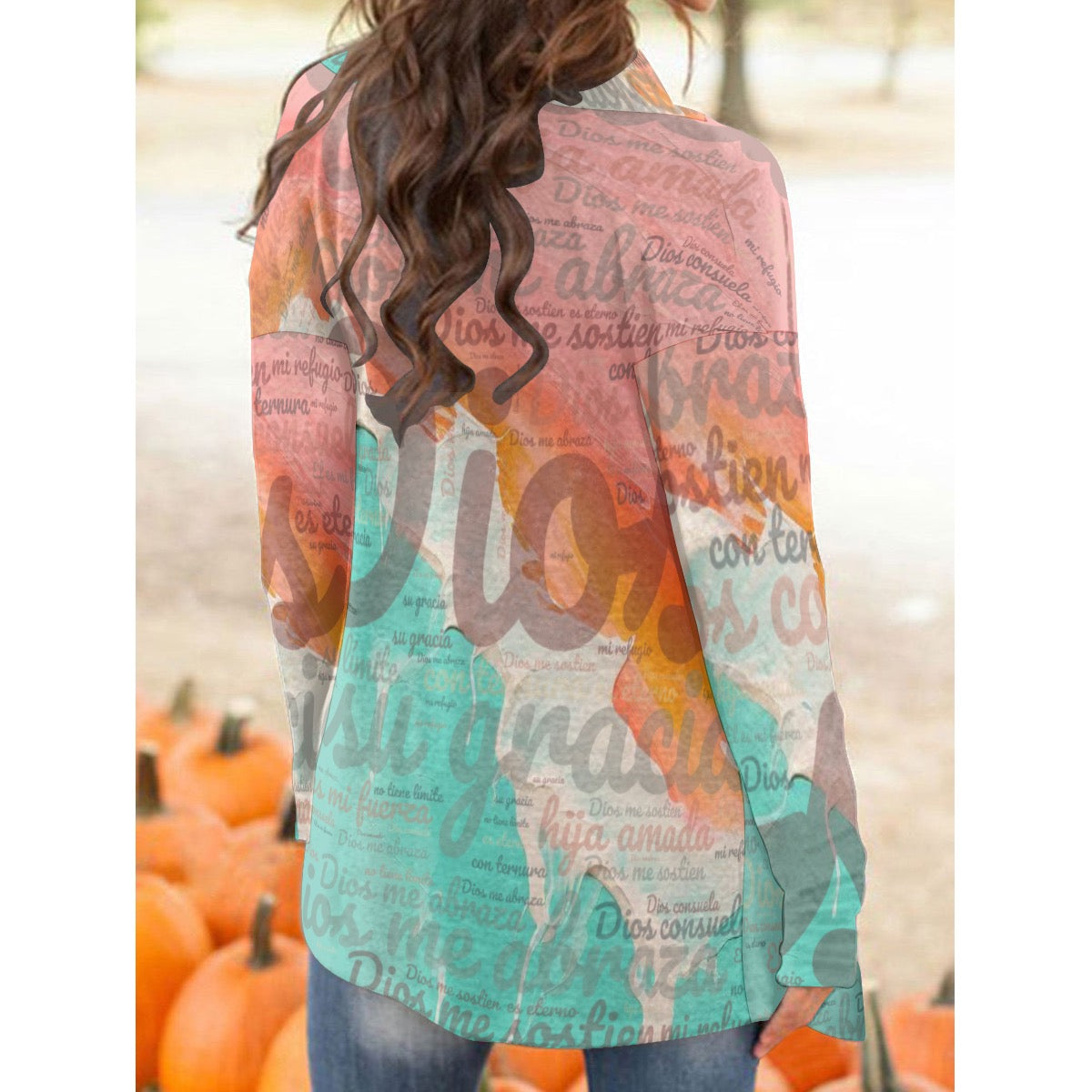 4GVIN All-Over Print Women's Cardigan With Long Sleeve