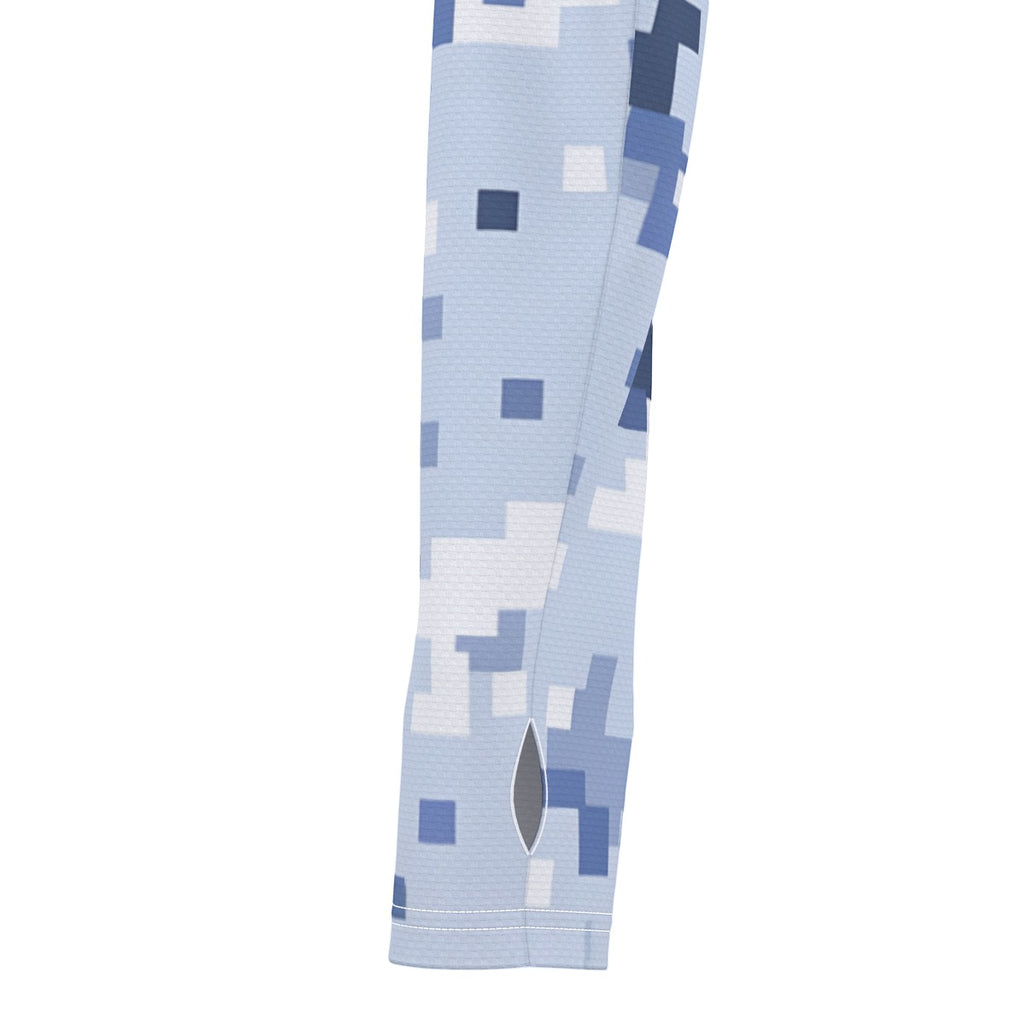 4GVIN ( Faith ) All-Over Print Men's Sunscreen  Sports Hoodie  Blue camo