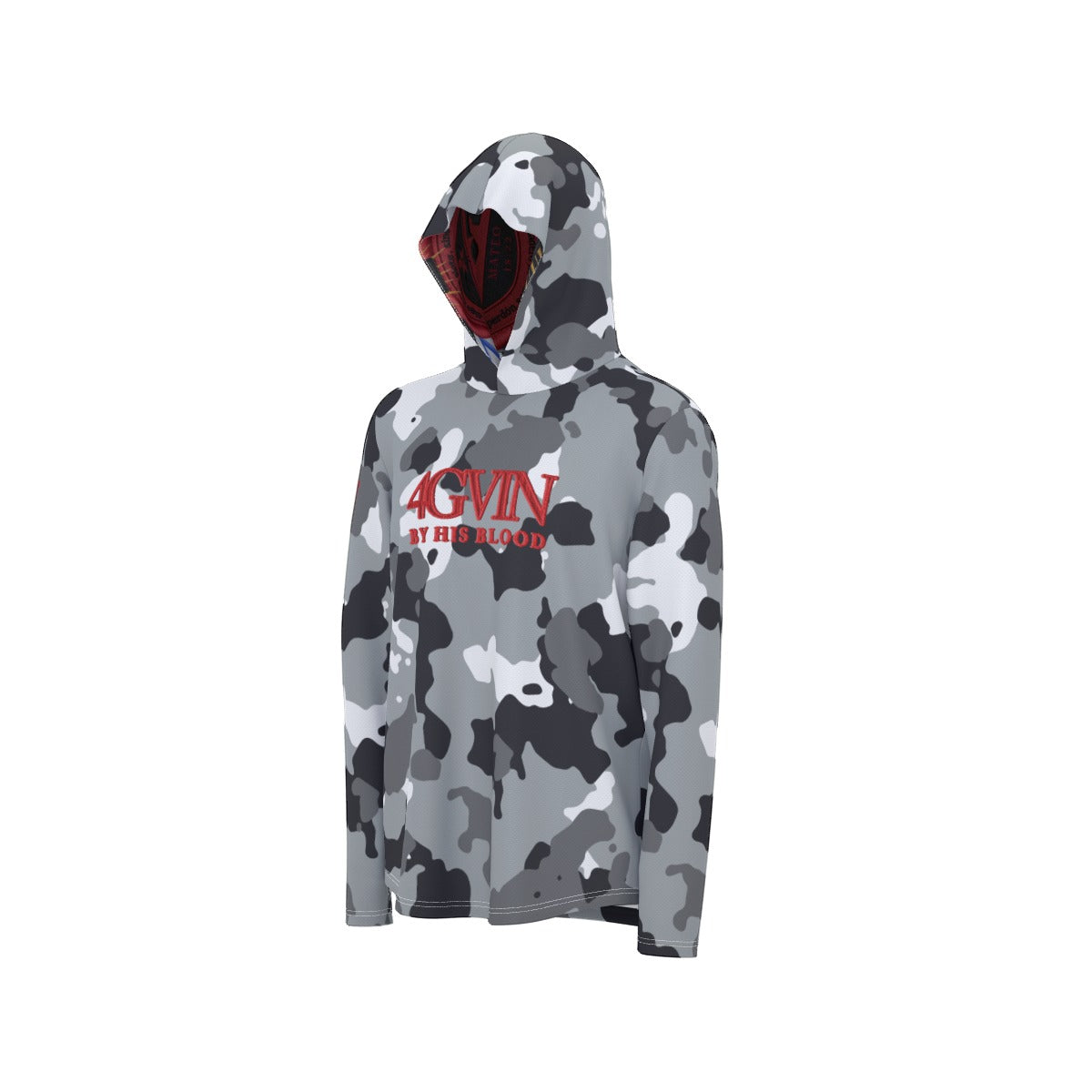 4GVIN All-Over Print Men's Sunscreen  Sports Hoodie With Thumb Holes