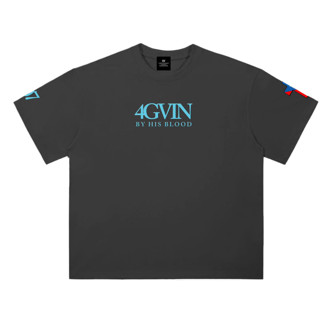 4GVIN "The Underdog" David & Goliath Tee (Black/Teal)