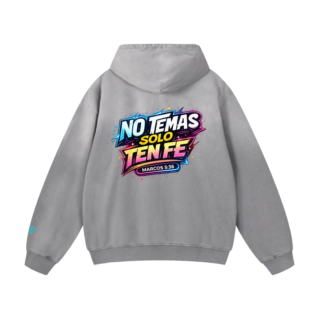 4GVIN ( No Temas ) Heavyweight Sunfade Oversized Hoodie