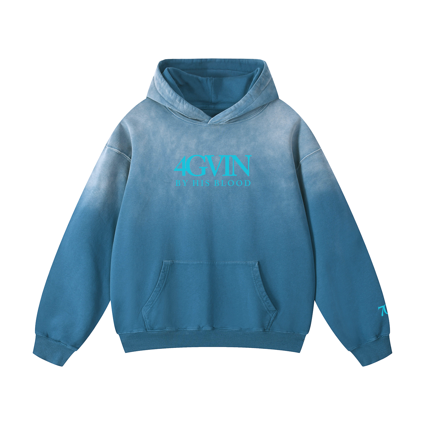 4GVIN ( No Fear ) Heavyweight Sunfade Oversized Hoodie