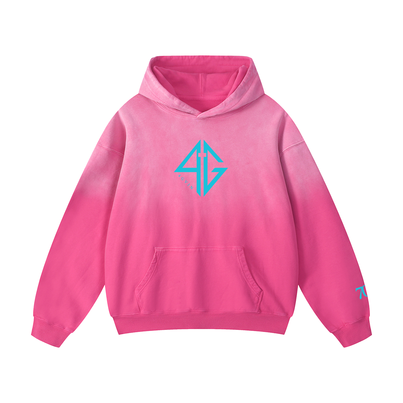 4GVIN ( No Fear ) Heavyweight Sunfade Oversized Hoodie
