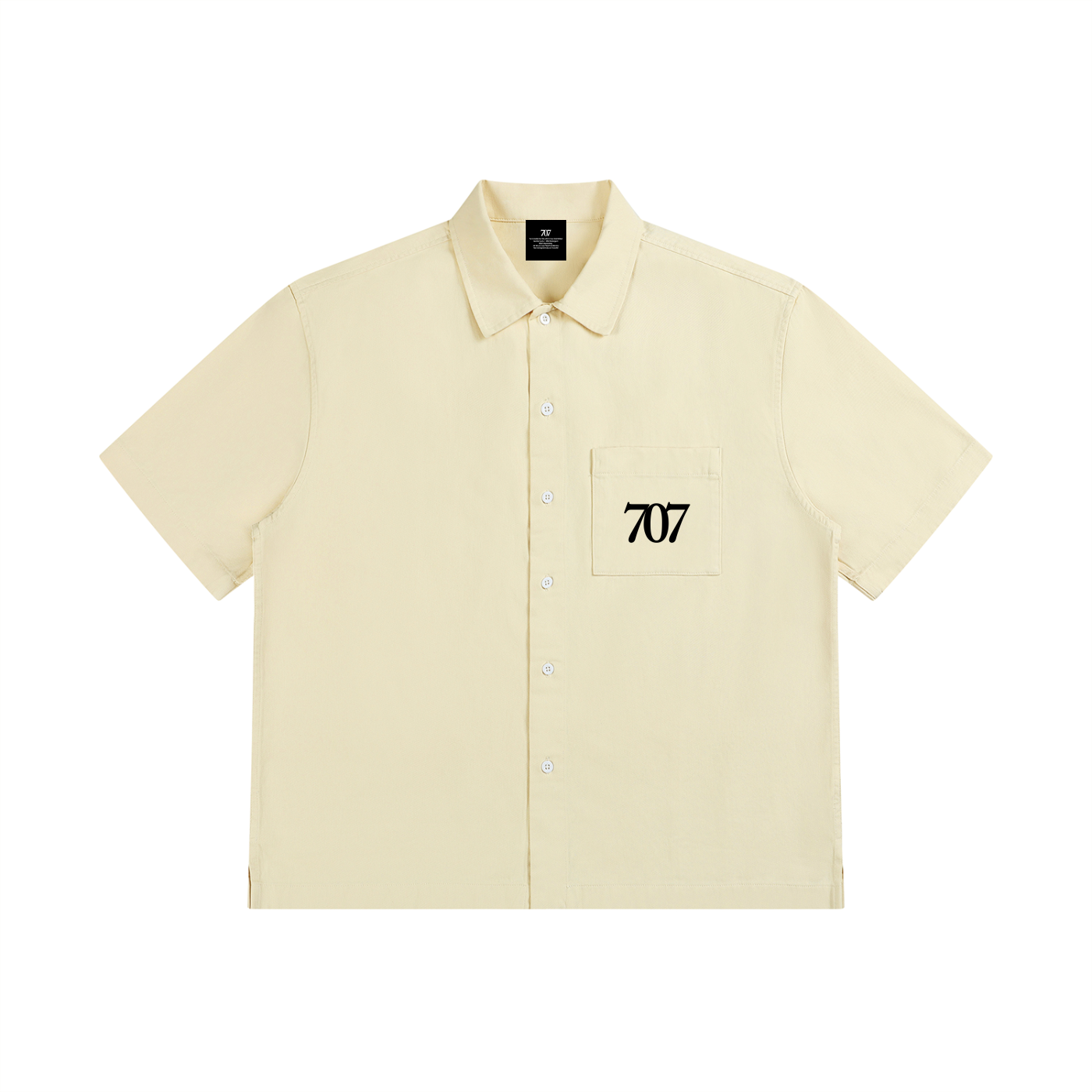 4GVIN Unisex Boxy Patch Pocket Short Sleeve Shirt