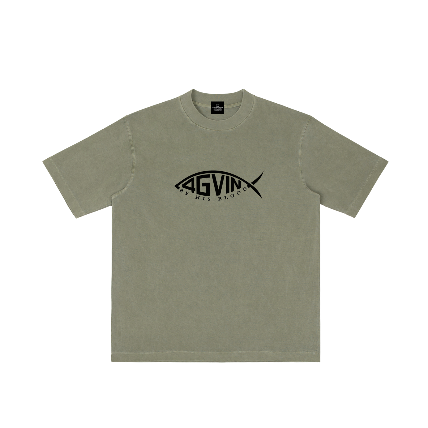 4GVIN ( Too Far ) Wash Drop Shoulder T-shirt