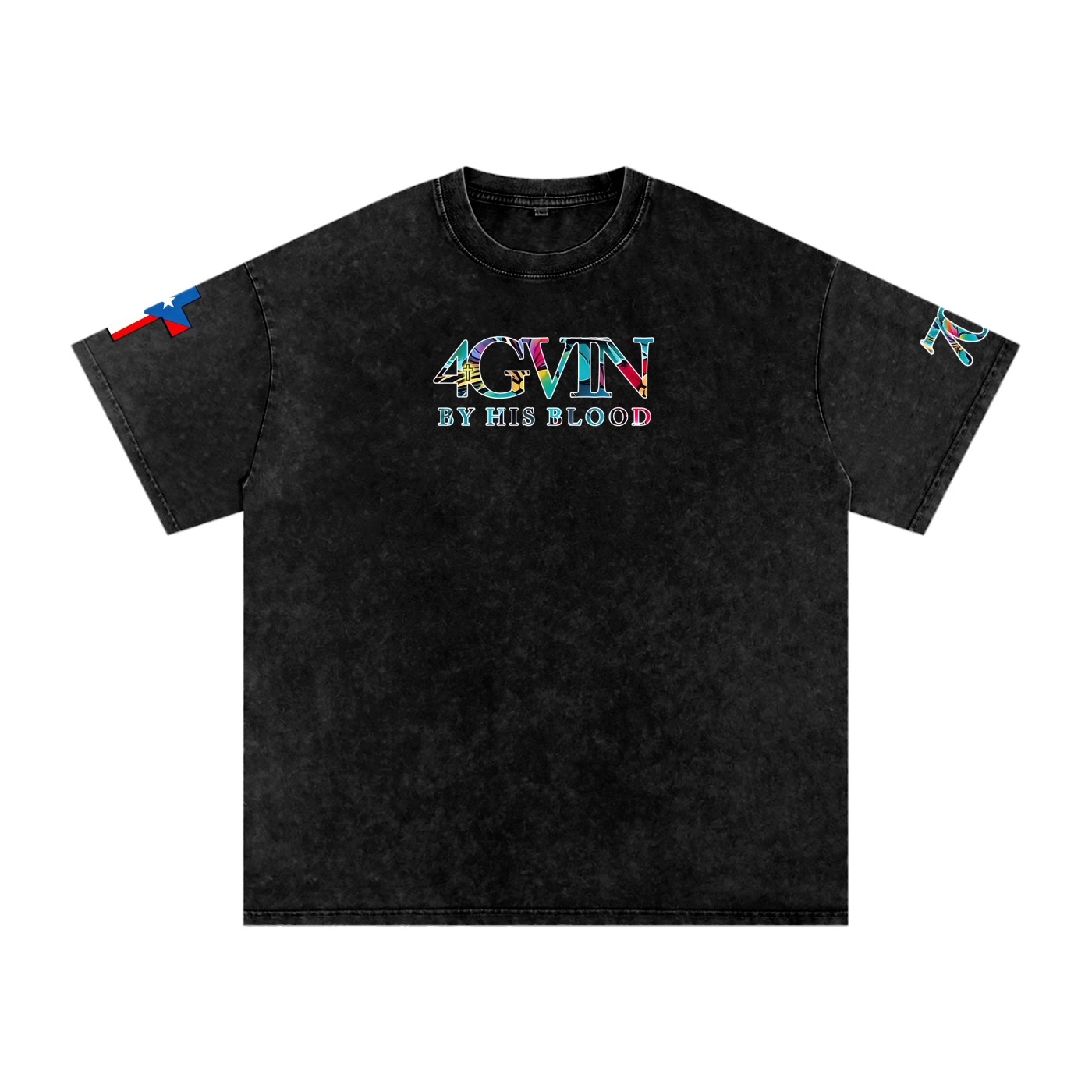 4GVIN Washed Oversized Cotton T-Shirt