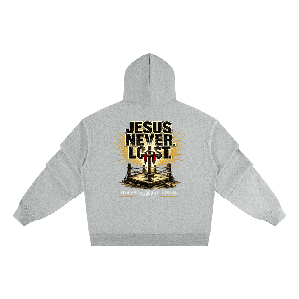 4GVIN ( No Lose ) Unisex Heavyweight Ruched Sleeves Hoodie