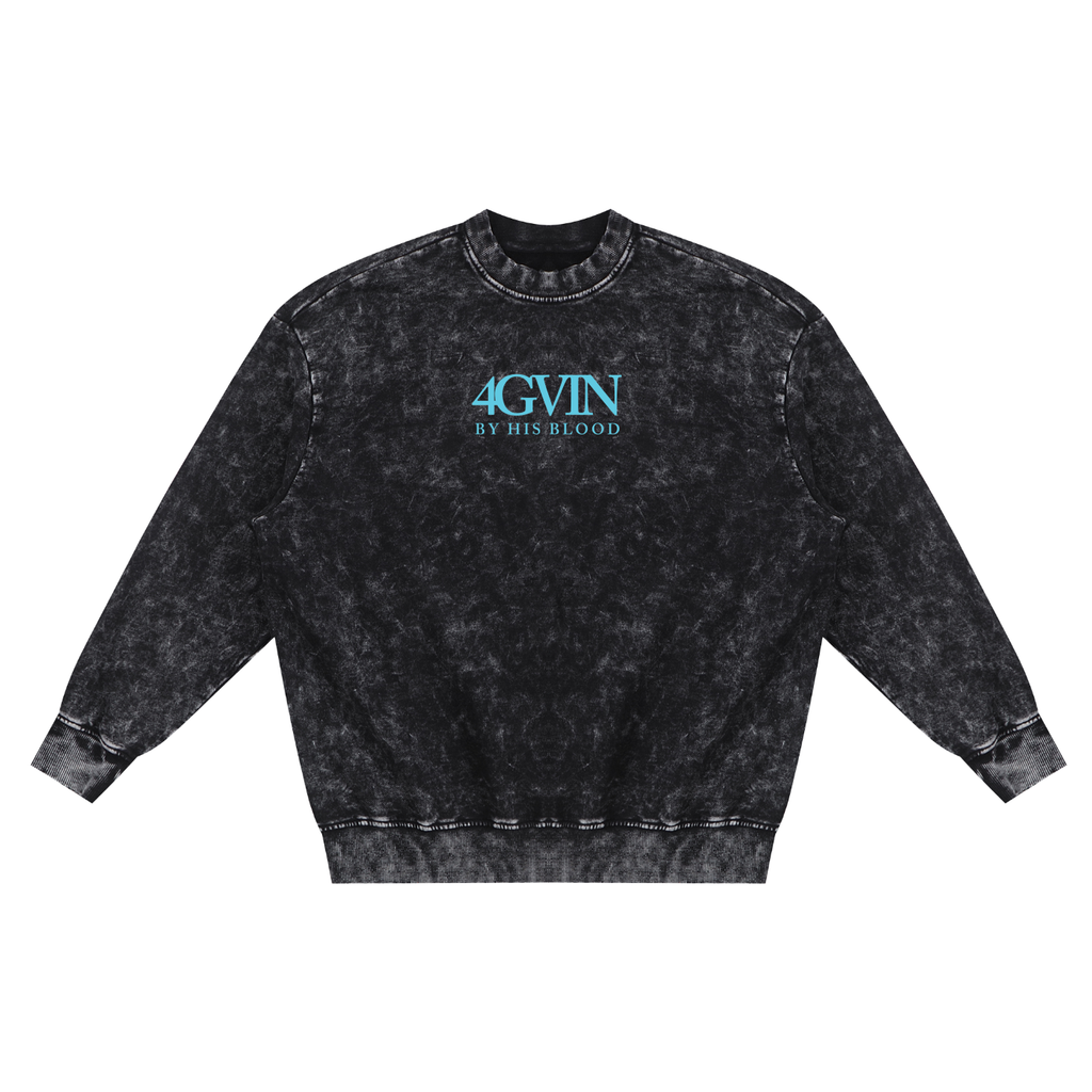 4GVIN Washed Hand-Frayed Sweatshirt