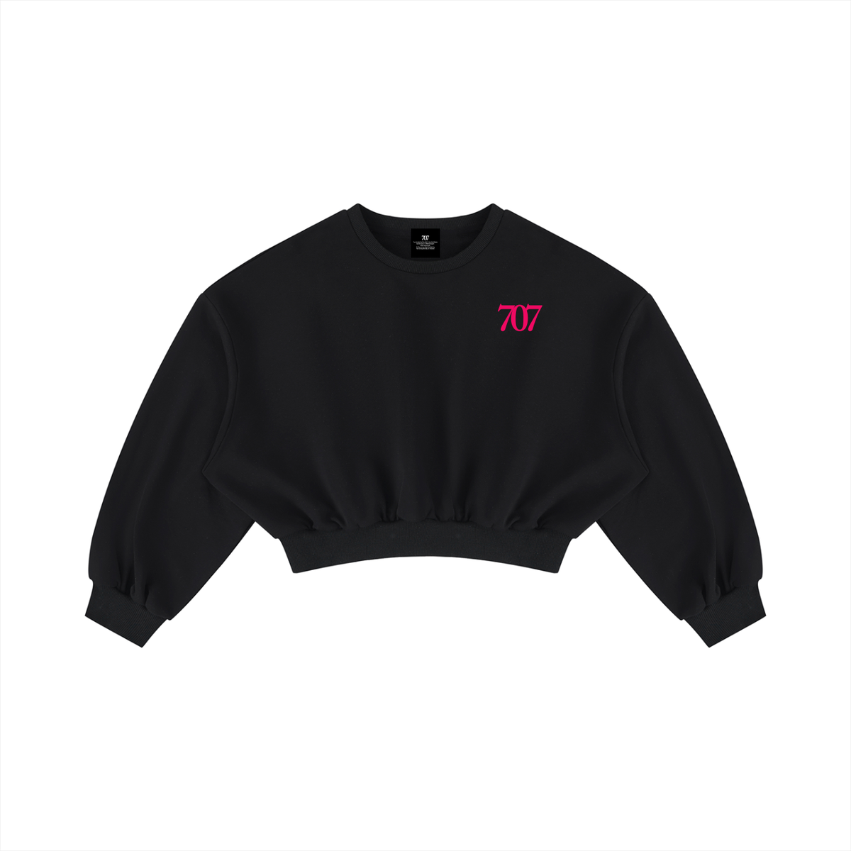 4GVIN Women's Boxy Cropped Crewneck Sweatshirt