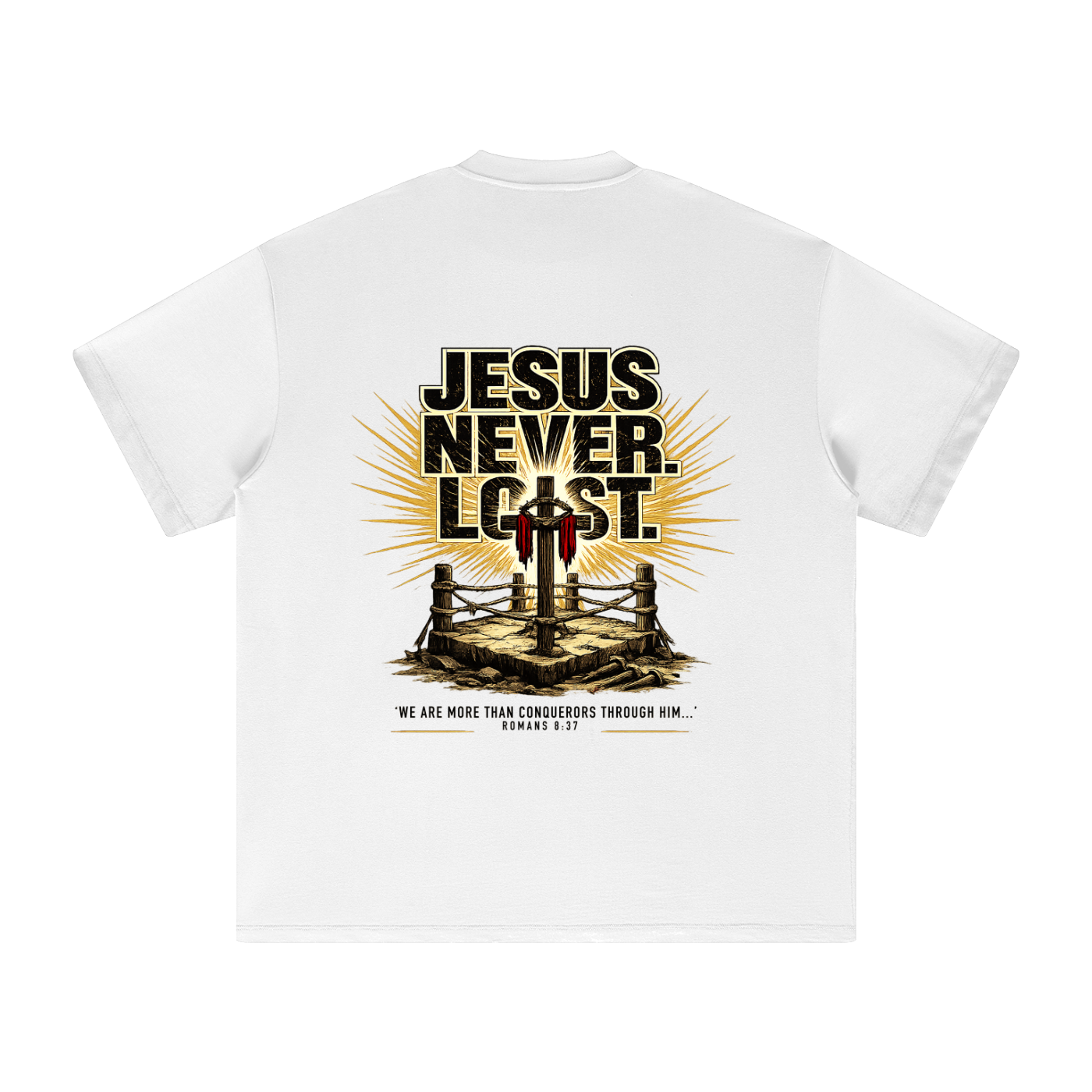 4GVIN ( Jesus Never )  Earth Tone T-Shirt