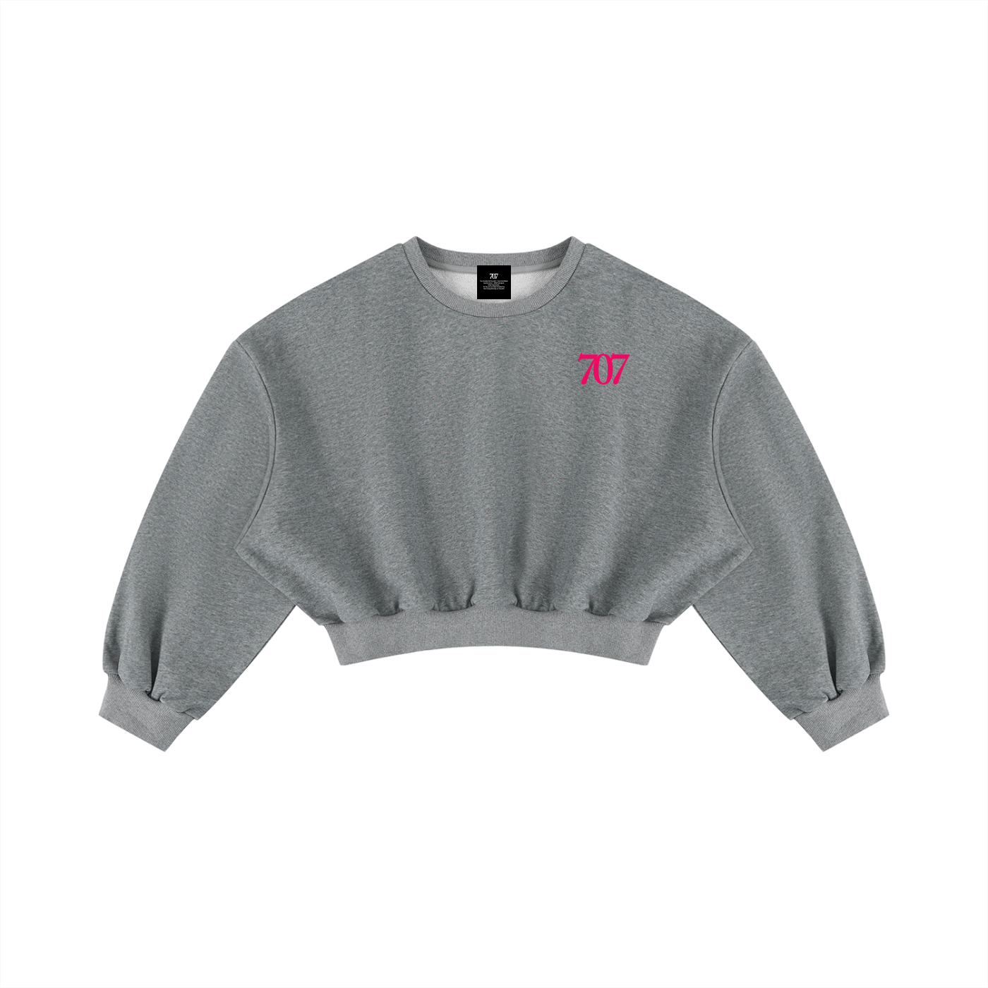 4GVIN Women's Boxy Cropped Crewneck Sweatshirt