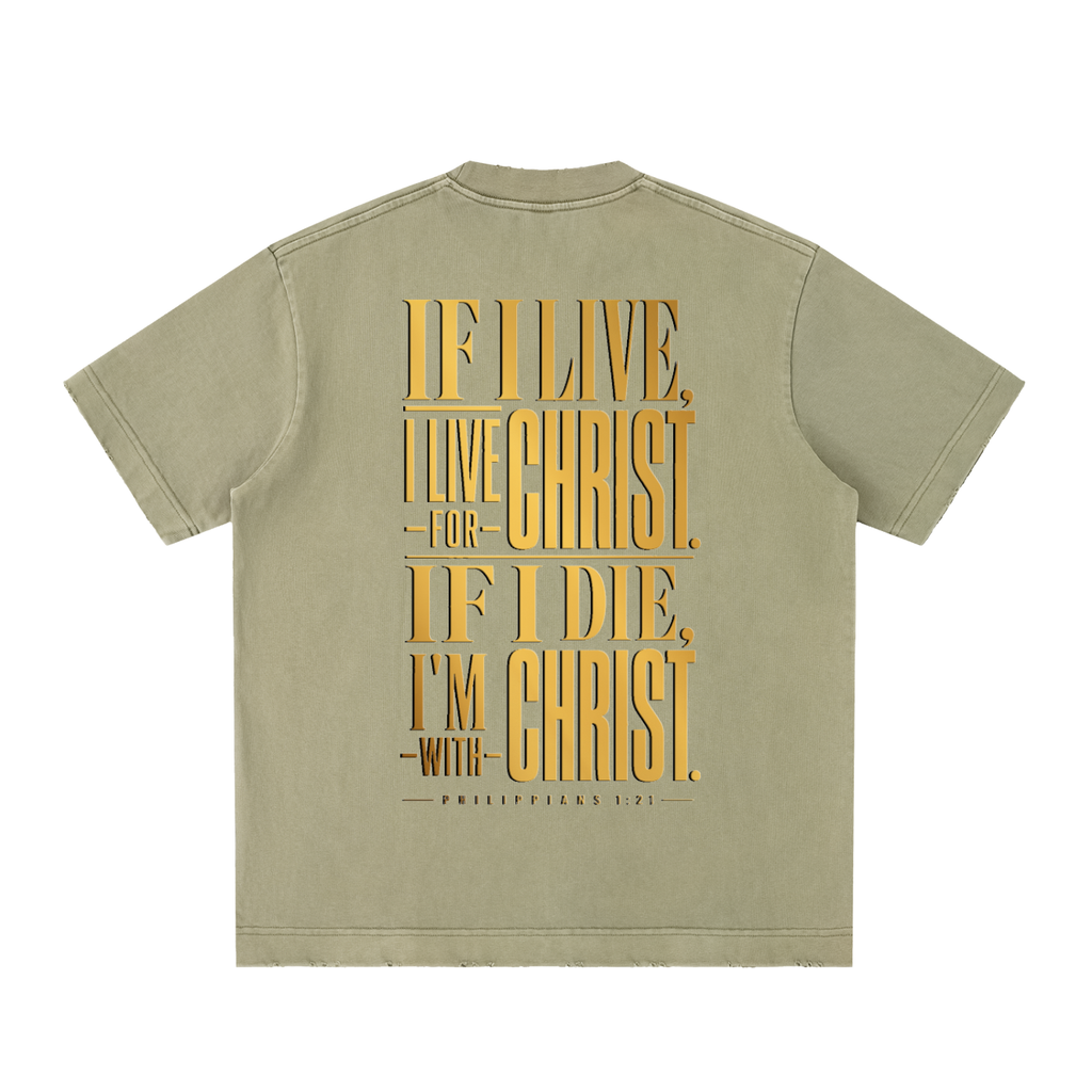4GVIN ( WIN WIN ) Heavyweight Vintage Washed Frayed T-Shirt