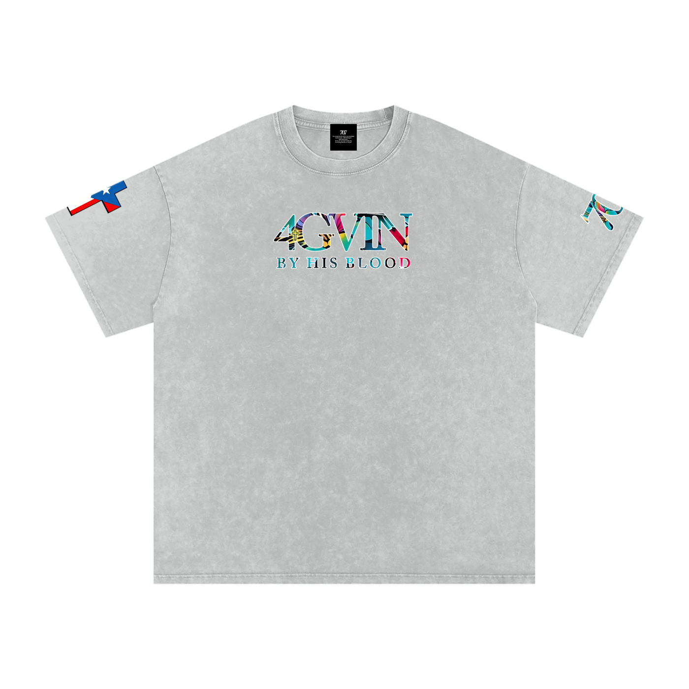 4GVIN Washed Oversized Cotton T-Shirt