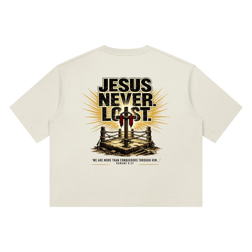 4GVIN ( Jesus Never ) Unisex Heavyweight Boxy T-Shirt