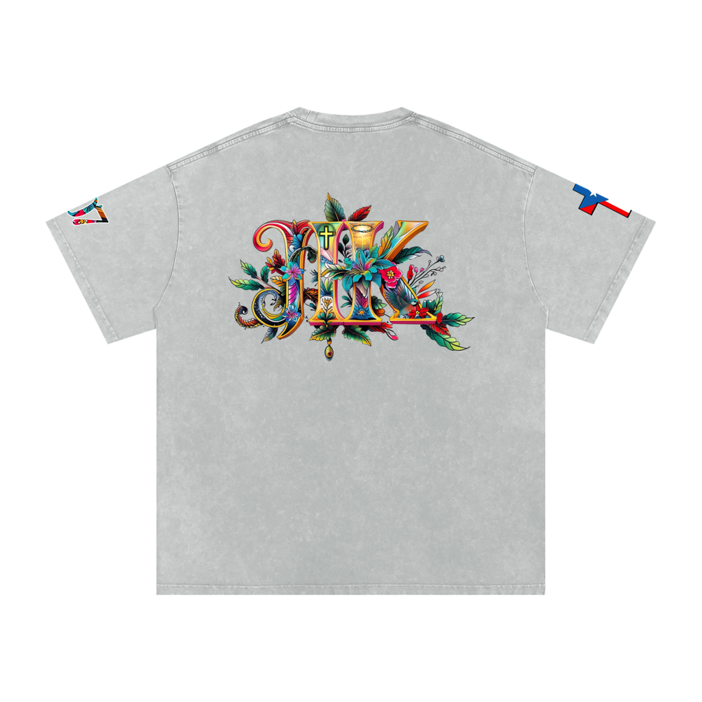 4GVIN Washed Oversized Cotton T-Shirt