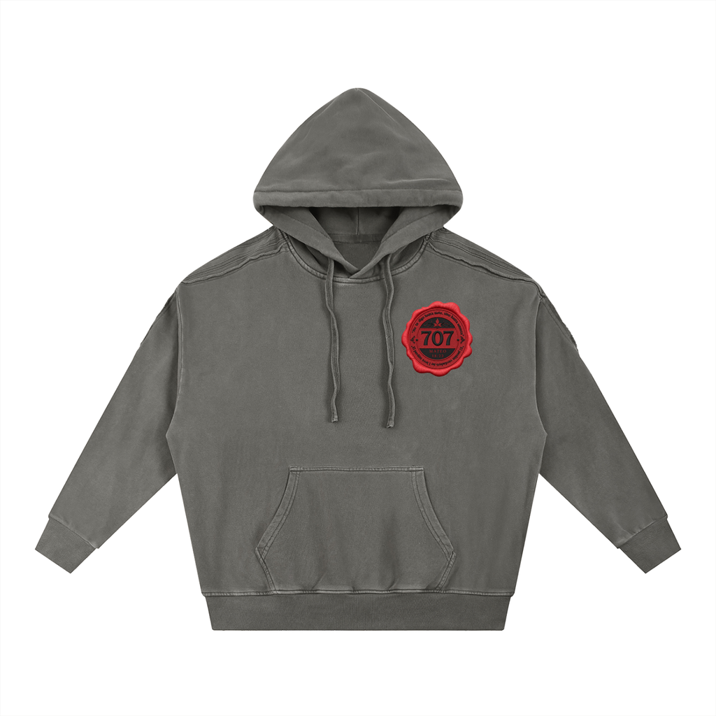 "707 Wax Seal" Deconstructed Hoodie 3d EFX