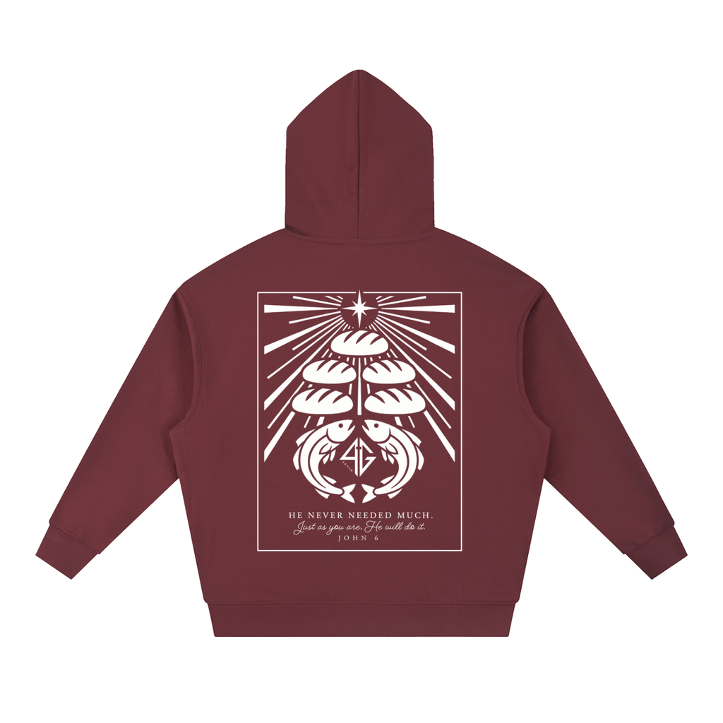 4GVIN ( 5 Panes ) Essential Boxy Heavyweight Drop-Shoulder Hoodie