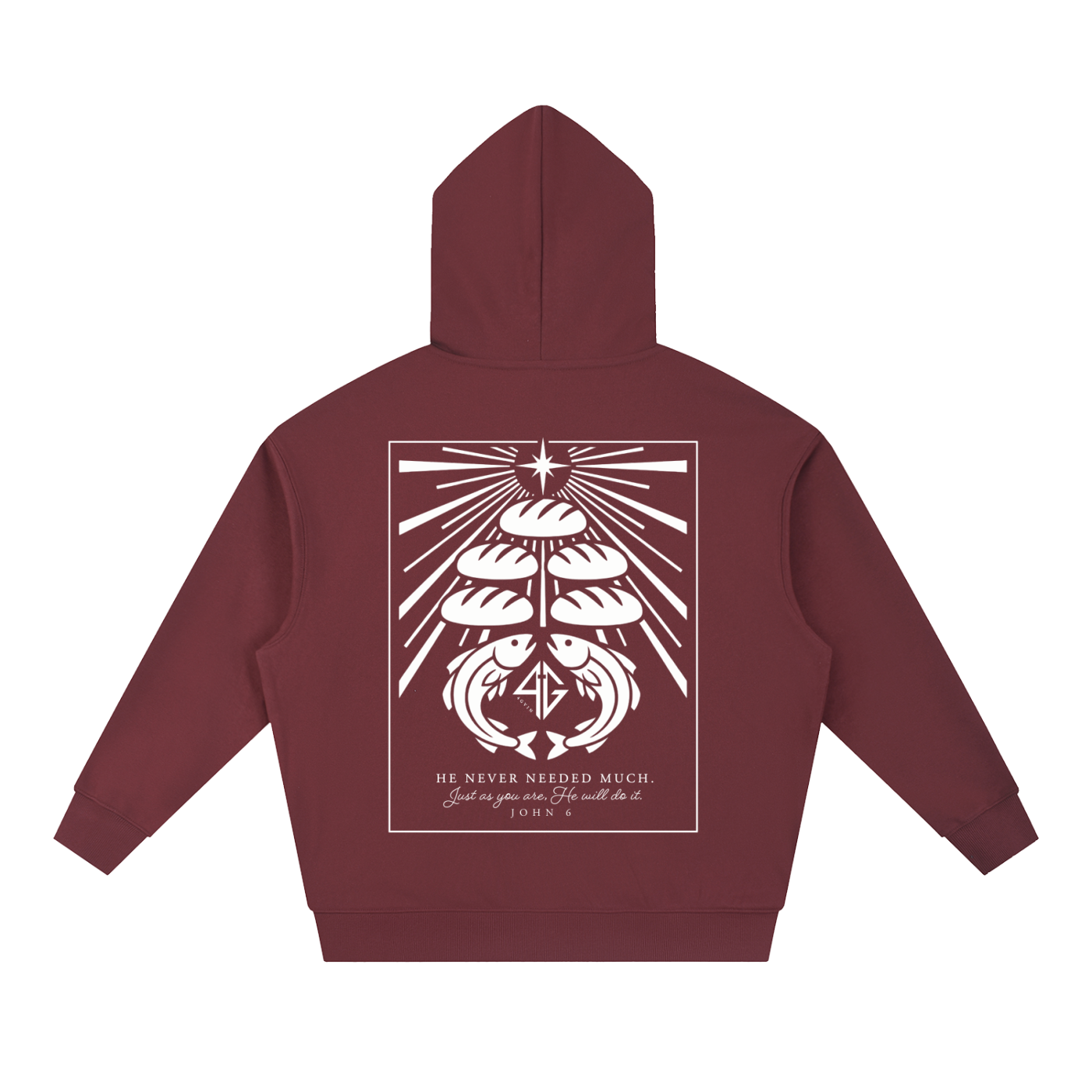 4GVIN ( 5 Panes ) Essential Boxy Heavyweight Drop-Shoulder Hoodie