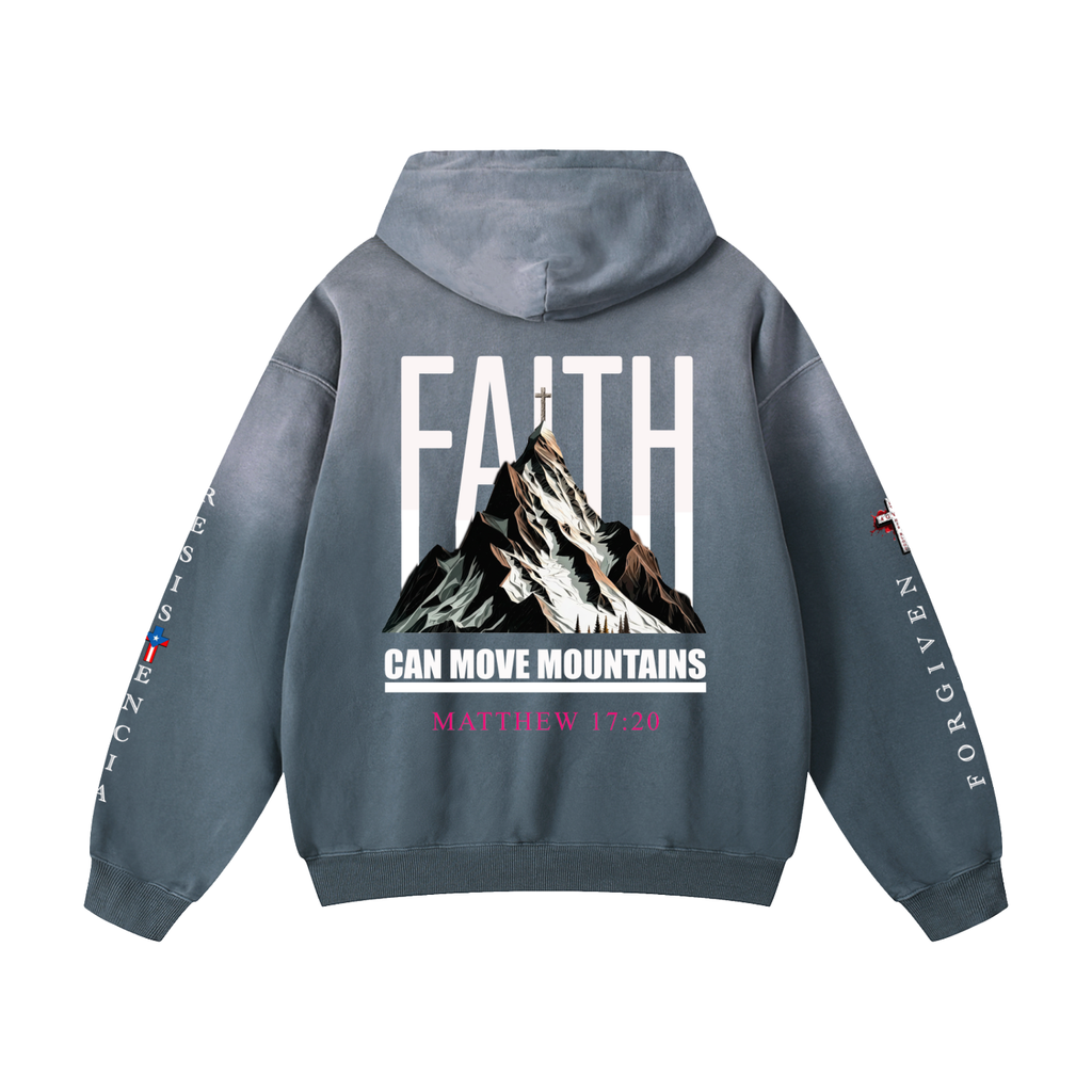 4GVIN "Faith Can Move Mountains" Heavyweight Oversized Hoodie